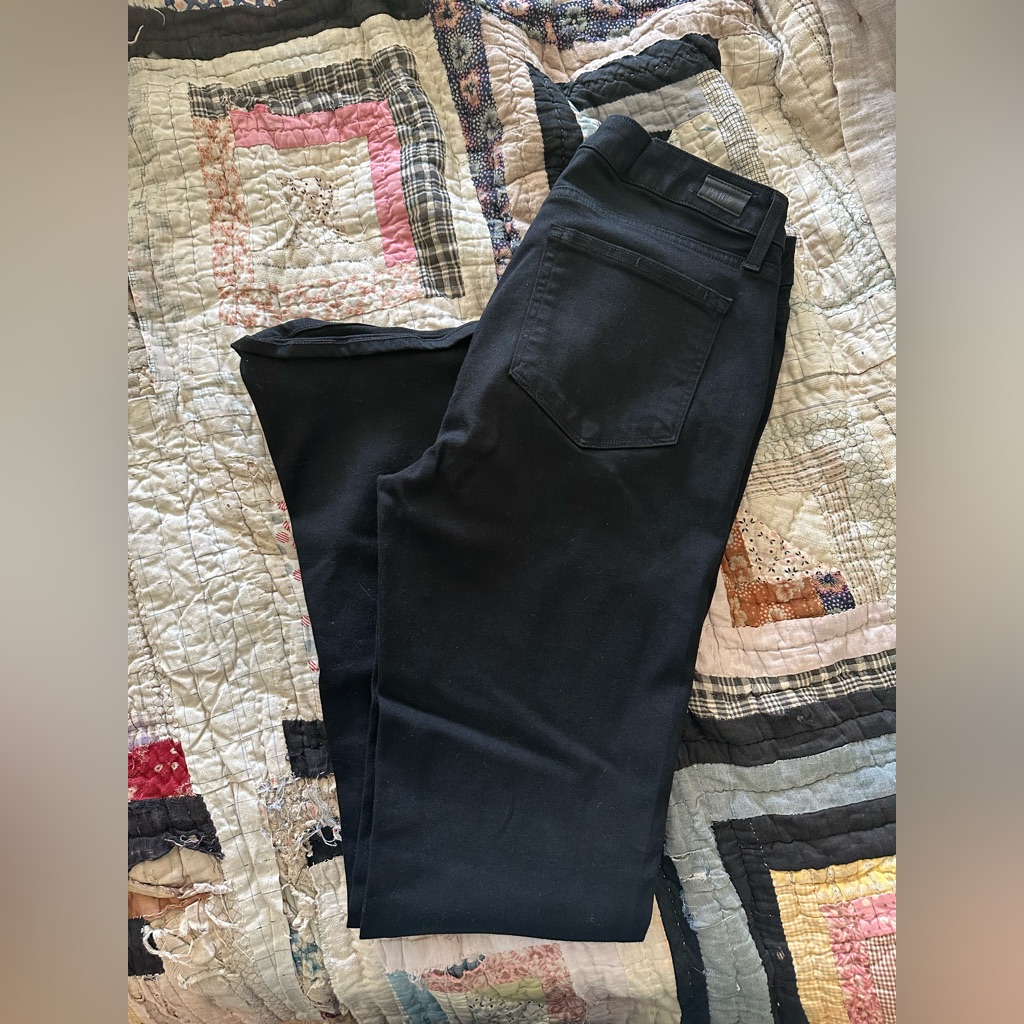 Paige Black Denim Bell Bottoms
